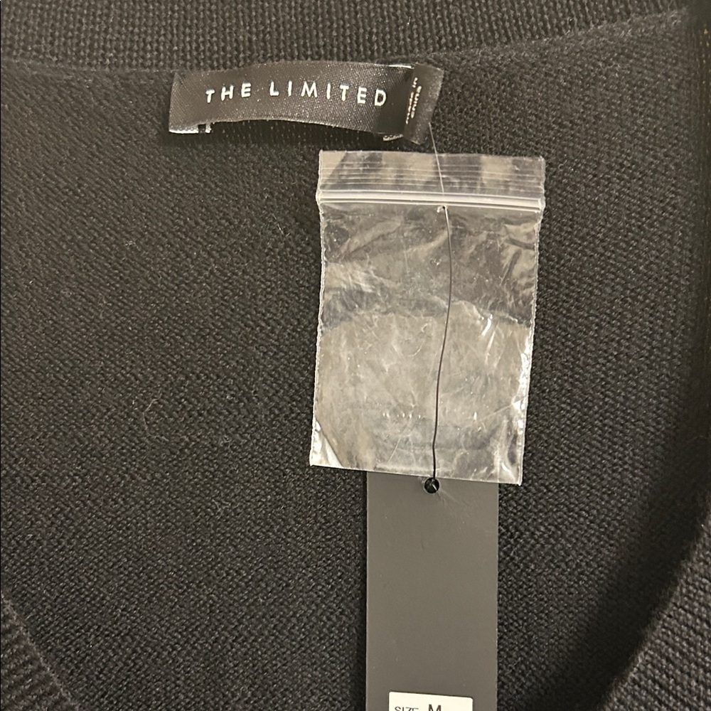 The Limited Black Crewneck Button-Front Cardigan - Picture 2 of 8
